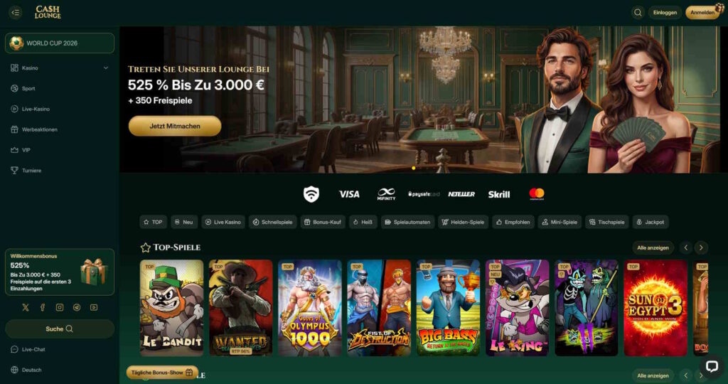 CashLounge Startseite